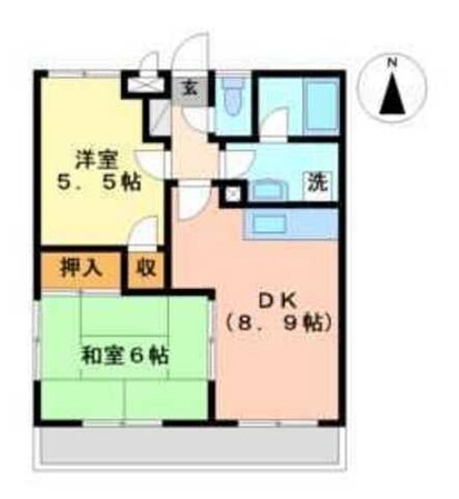 アネックスサクラの物件間取画像